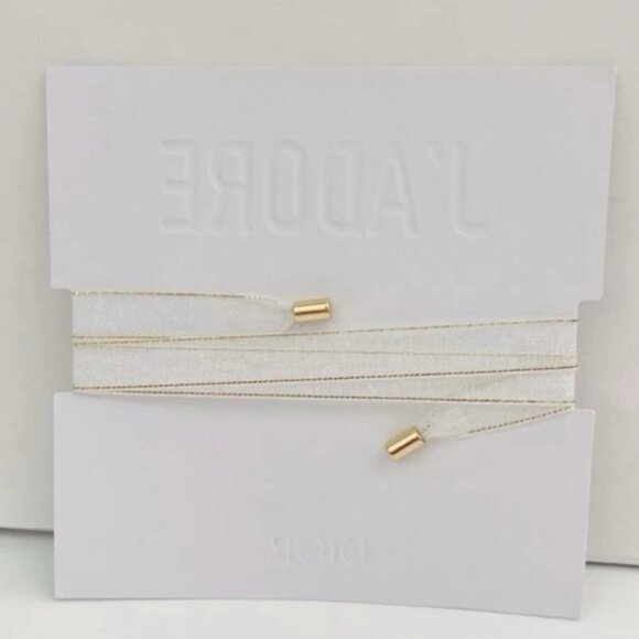 NEW Dior JAdore Charm Bracelet White Pendant Ribbon Perfumable Diffuser Charm - Picture 2 of 4